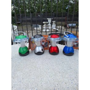 Camping lanterne i forskellige farver- til batteri