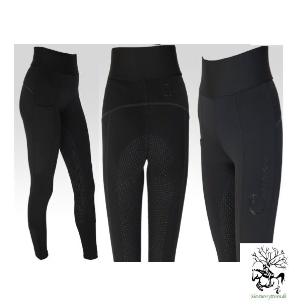 Ridetights med grov silikone grib fra Campus ogs i plus size