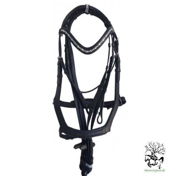  Trense med krystaller fra ByWeber "Cayenne" 