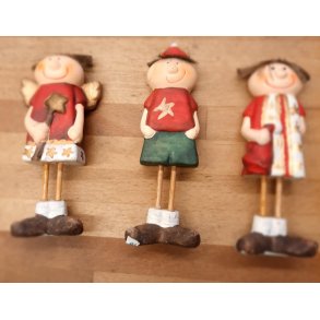 Nissebrn 3 stk keramik ca 11 cm 