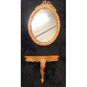 Spejl og hylde st til entre m m 