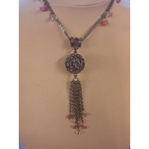 Halskde med pynt fra Glamour Pink