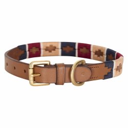 Hundehalsbnd fra Hv Polo "Camila" Cognac/Navy