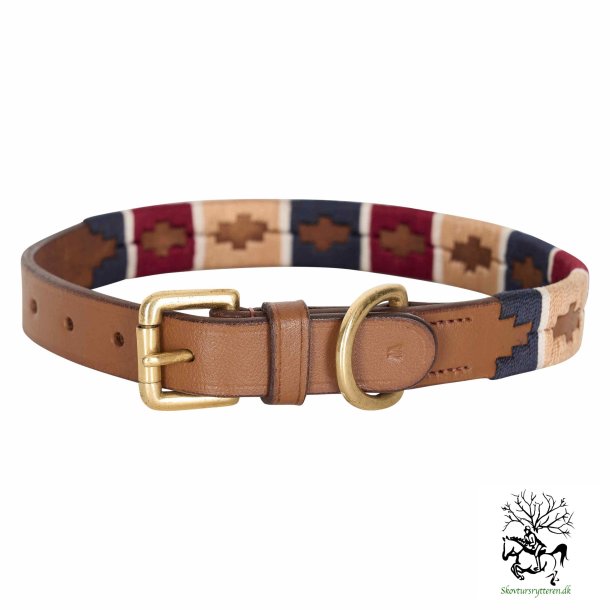 Hundehalsbnd fra Hv Polo "Camila" Cognac/Navy