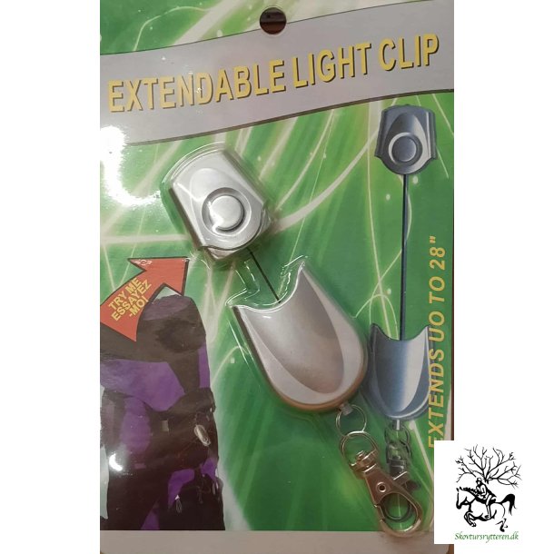 rejse lygte til rygsk eller ngler med clips og vire 