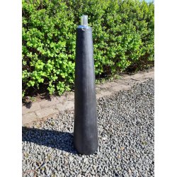 Olielampe i sort plast 85 cm 