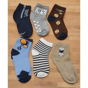 Brnestrmper 6 pk. str. 31-34