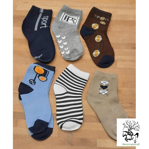 Brnestrmper 6 pk. str. 31-34