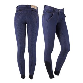 Ridebukser i denim look fra QHP