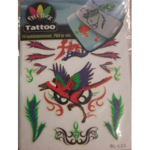 Telefon og I-Pat Klistermrker i tyndt gummi 