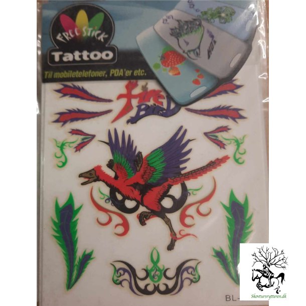 Telefon og I-Pat Klistermrker i tyndt gummi "Tatoo" Drager