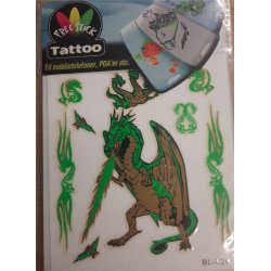 Telefon og I-Pat Klistermrker i tyndt gummi "Tatoo" Drager