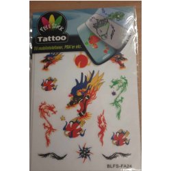 Telefon og I-Pat Klistermrker i tyndt gummi "Tatoo" Drager