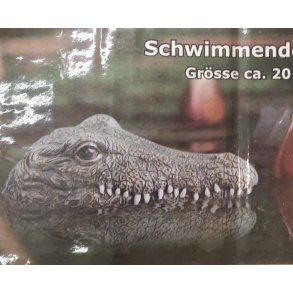 Krokodille hoved til havebassin eller have dam