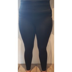 Ridetights til vinter fra IR med full silikone grib  og slv glimmer "El Capone " Sort 