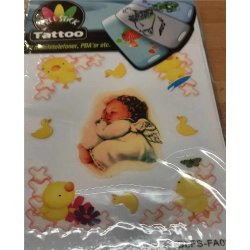 Telefon og I-Pat Klistermrker i tyndt gummi  "Tatoo"   ENGLE