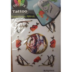 Telefon og I-Pat Klistermrker i tyndt gummi  "Tatoo"   ENGLE