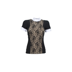 Stvnebluse fra Equitheme med blonder "Dentelle"