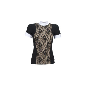 Stvnebluse fra Equitheme med blonder 