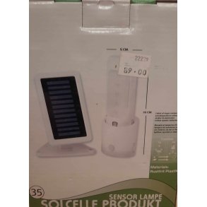 Solcelle Sensor Lampe