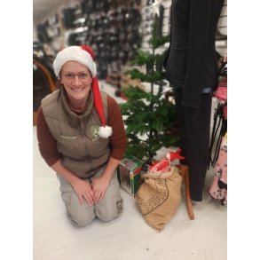 Julehue med glimmer efekt i RD 