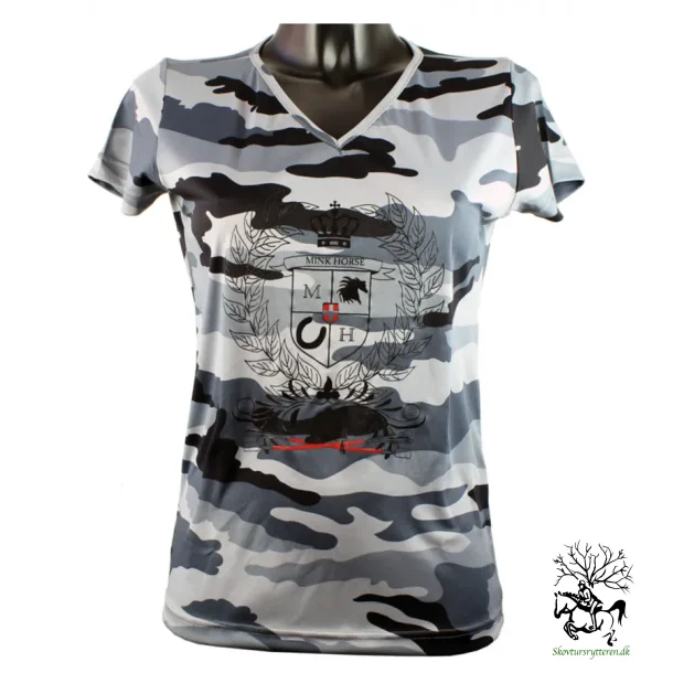 T-shirt fra Mink Horse i camouflage look