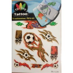 Telefon og I-Pat Klistermrker i tyndt gummi "Tatoo" Sport