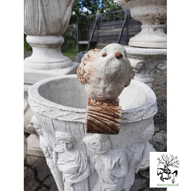 Fugl til urtepotte ude