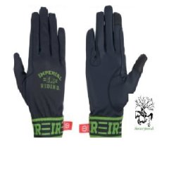 Ridehandsker med grib fra IR  "SHY" sort eller bl