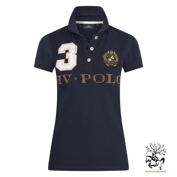 HV Polo polo t-shirt "Favouritas Gold." Navy bl