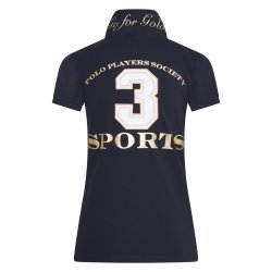 HV Polo polo t-shirt "Favouritas Gold." Navy bl