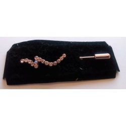 Plastron nl med hvide sten