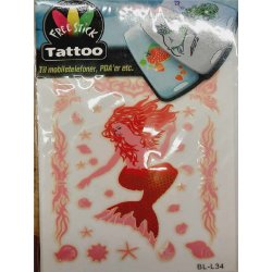 Telefon og I-Pat Klistermrker i tyndt gummi "Tatoo"  lyserde motiver