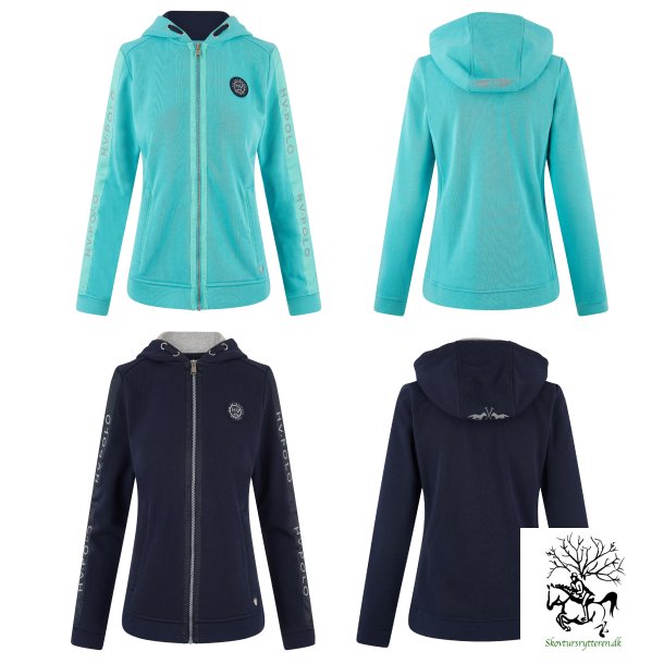 Cardigan med lynls fra  HV POLO "Celine" turkis eller navy