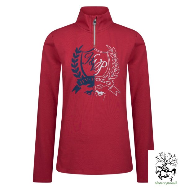 HV POLO - Bluse med lille front  lynls " Dece " str. L og XL