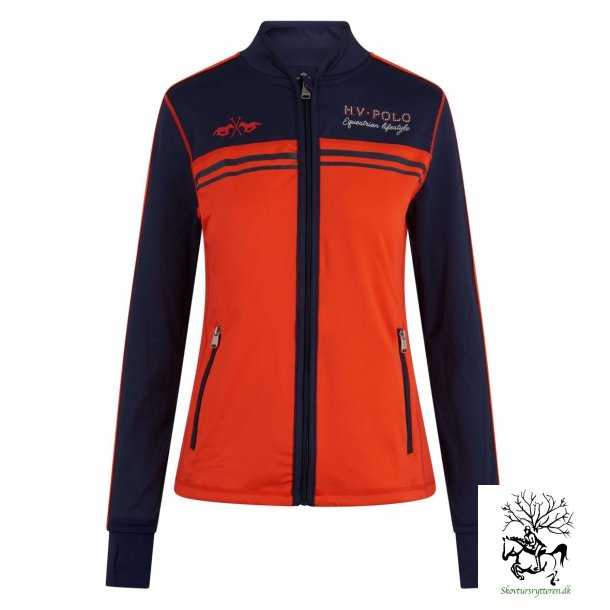 Cardigan til ridning fra  HV Polo "Joelle" Navy bl/hibiscus