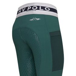 Ridetights fra HV POLO med elastik og full silikone grib " Elize "- gr eller grn