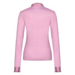 Ridebluse Langrmet funktion med flser fra IR "Anna" navy bl eller blomme 