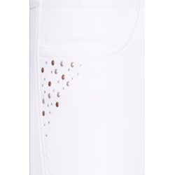 Ridebukser med fulg silicone grib fra HV POLO -  "jadore" Hvid