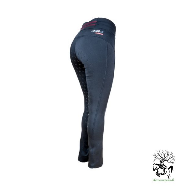  Ridetights Jodhpur fra Karlslunde med vide i benene "Galdur" - Sort