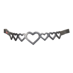 Pandeb�nd med hjerter med eller uden glimmer 