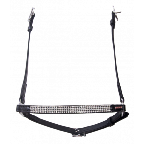 Karlslund - kombi hannoveransk n�seb�nd  med 4 r�kker krystaller