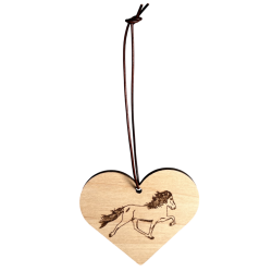 Julehjerte med islnder til ophng fra Karlslund