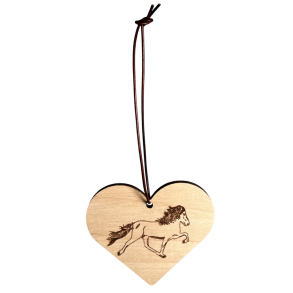 Julehjerte med islnder til ophng fra Karlslund