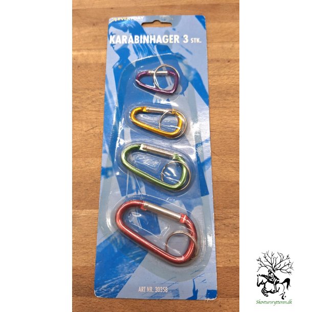 Karabinhager med 4 strrelser 