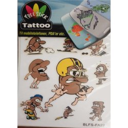 Telefon og I-Pat Klistermrker i tyndt gummi "Tatoo" Sport