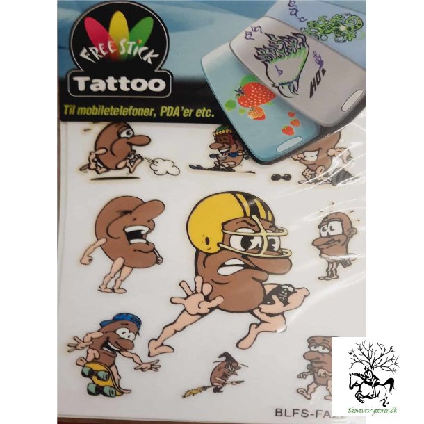 Telefon og I-Pat Klistermrker i tyndt gummi "Tatoo" Sport