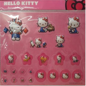 Hello Kitty stickers 3 D - til bger m m leveres ass