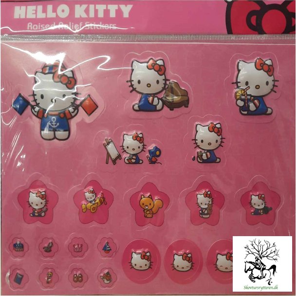 Hello Kitty stickers 3 D - til bger m m leveres ass