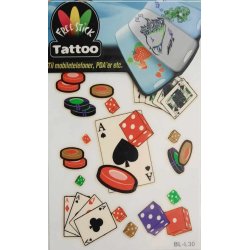 Telefon og I-Pat Klistermrker i tyndt gummi "Tatoo" Sport